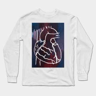 Gouached Heart Long Sleeve T-Shirt